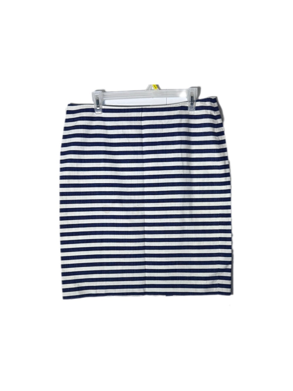Talbots Navy and White Striped Pencil Skirt